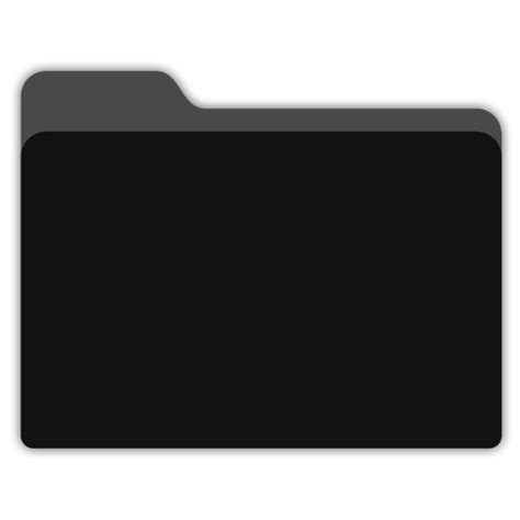 Blank Black Folder Icon 1024x1024px Ico Png Icns Free Download
