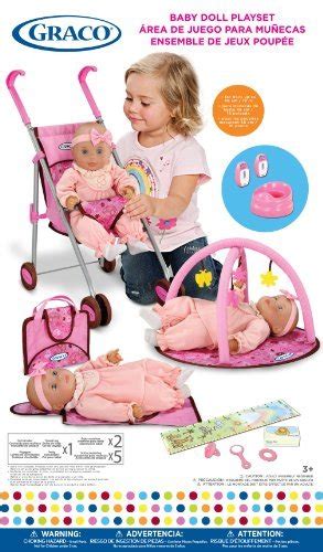 Graco Baby Doll Playset With Stroller Playgym Travel Bag Potty Baby