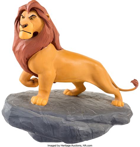 The Lion King Adult Mufasa Hand Painted Limited Edition Maquette Lot