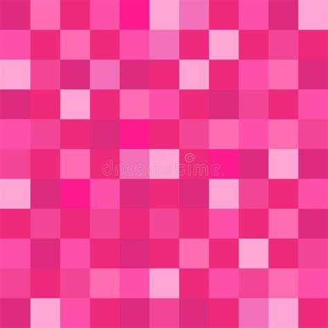 Pink Squares Pixels Geometric Wallpaper Background Stock Vector