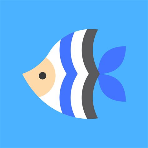 Sea Fish Vector Tropical Related Flat Style Icon 629680