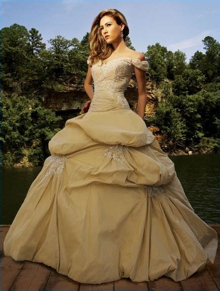 I Heart Wedding Dress Gold Wedding Dress