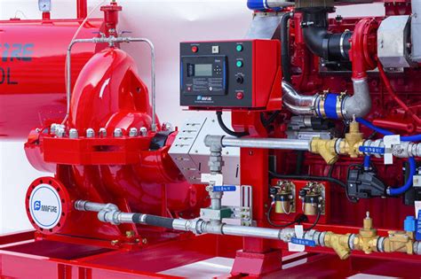 End Suction Diesel Engine Driven Fire Pump Set Horizontal Firefighting Use