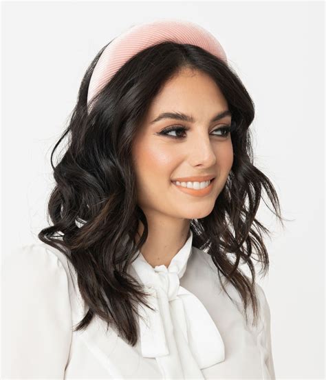 Light Pink Velvet Corduroy Headband Unique Vintage Disneybounding Outfits 2020 Popsugar Love