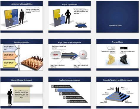 Powerpoint Professional Blue Template