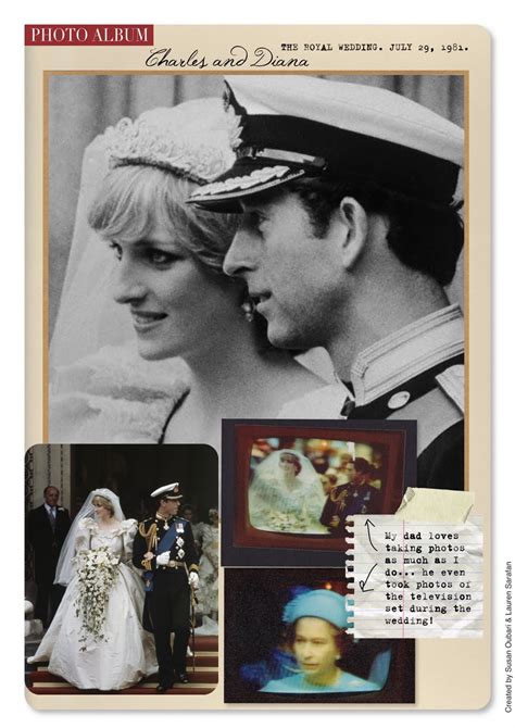She remembers picking up every piece of thread or almost forty years on from when she designed princess diana's wedding dress, as well as numerous other outfits for her, does elizabeth think the. PERSONAL ART DIRECTOR: Photo Album : "Weddings of the Decade"
