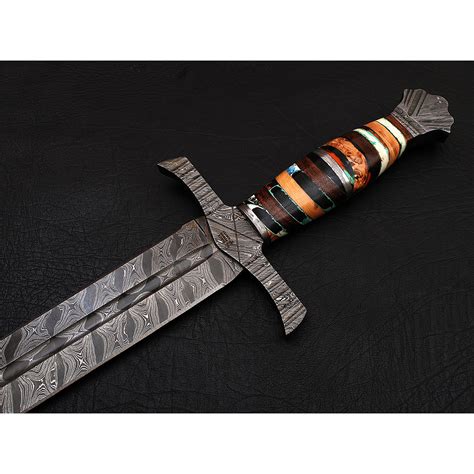 Damascus Celtic Sword 9247 Black Forge Knives Touch Of Modern