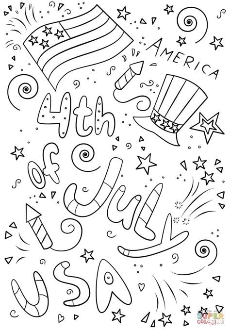 Printable 4th Of July Coloring Pages Printable Word Searches