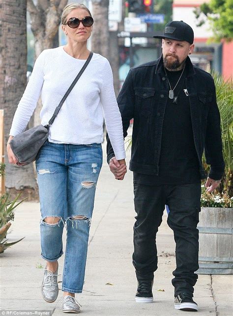 Cameron Diaz And Benji Madden Hold Hands While On A Juice Run In La