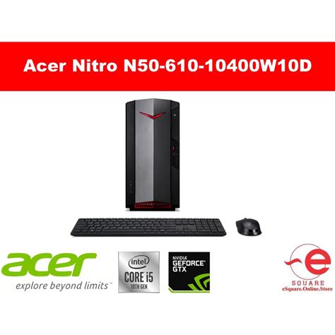 Acer Nitro N50 610 10400w10d Gaming Desktop Shopee Malaysia