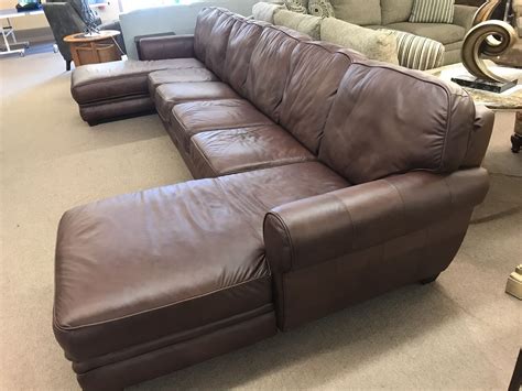 Lane Leather 4 Pc Sectional Delmarva Furniture Consignment