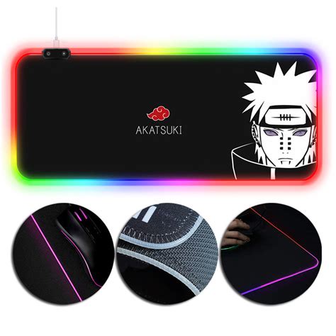 100 Premium Oneherosuits Naruto Mouse Pad Akatsuki Pain Printed Rgb