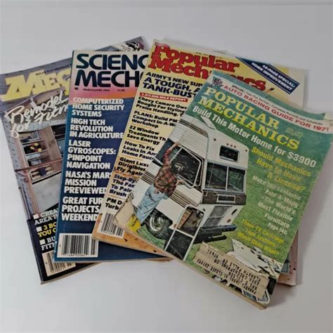 Popular Mechanics Science And Mechanics Mechanix Illustrated 1980s