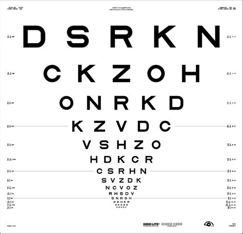 Etdrs Original Series 4 M Sloan Letters Chart 2 Dsrkn Eyesfirsteu