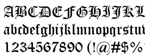 Bộ Sưu Tập Font Old English Hiện đại Và đẳng Cấp
