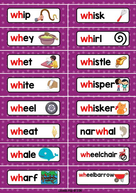 Free Digraph Wh Phonics Word Work Multiple Phonograms Word Wall