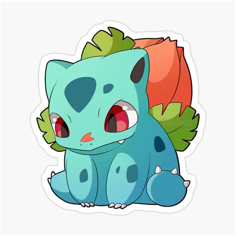 Pokemon Water Resistant Ivysaur Sticker Disney Stickers Printables