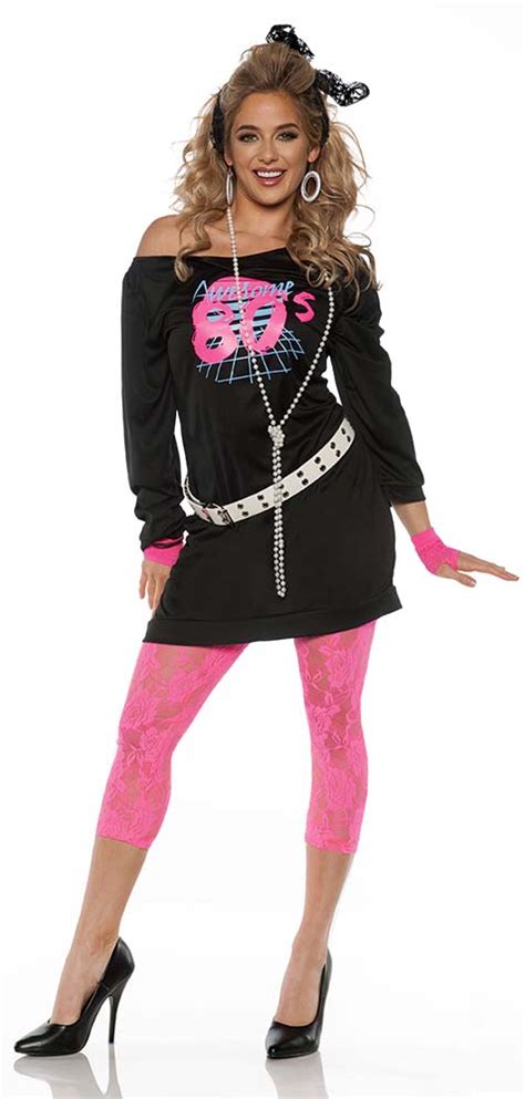 Women's Awesome 80's Costume - Candy Apple Costumes - Women's 80s Costumes