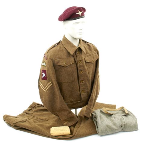 Original British Wwii Airborne Parachute Regiment Battledress Uniform