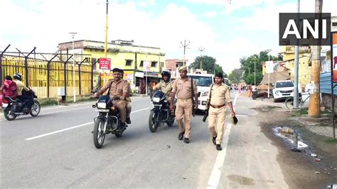 ani on twitter rt aninewsup uttar pradesh police conduct flag march in ayodhya after
