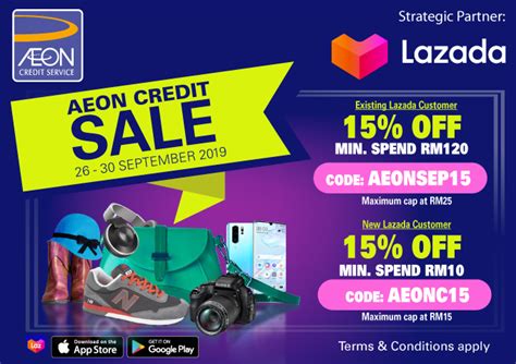 Voucher is valid with payment using rhb's credit, debit card. AEON Credit Sale with LAZADA Campaign | AEON Credit ...