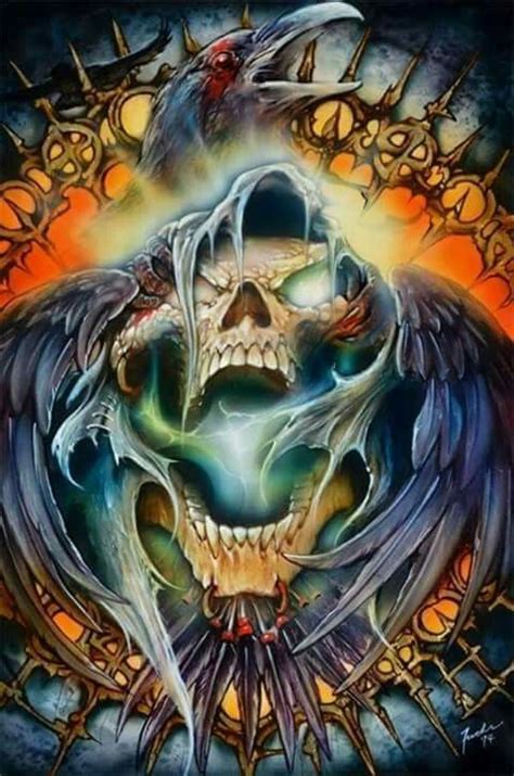 Pin De Bill Comanescu Em Skulls Arte Com Caveira Imagens De Terror