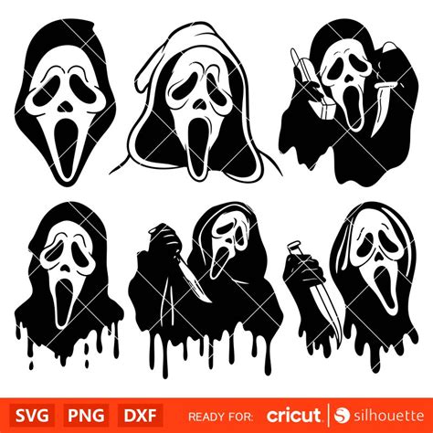Scream Ghost Face Bundle Svg Ghost Face Svg Halloween Svg Horror
