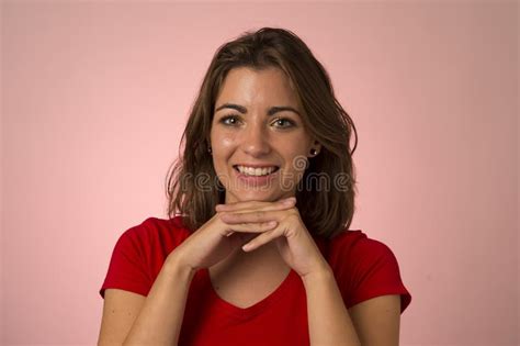 Young Attractive And Beautiful Woman Smiling Excited And Happy Showing