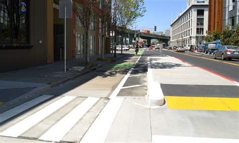 Eighth Street Protected Bike Lane Extended San Francisco Bicycle