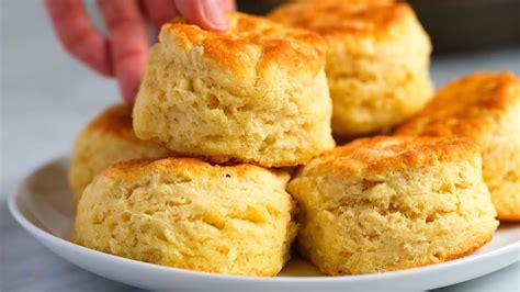 Easy Fluffy Biscuits Recipe Youtube