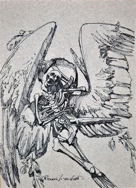 Fallen Angel Pen And Ink The Art Of Aaron Blaise