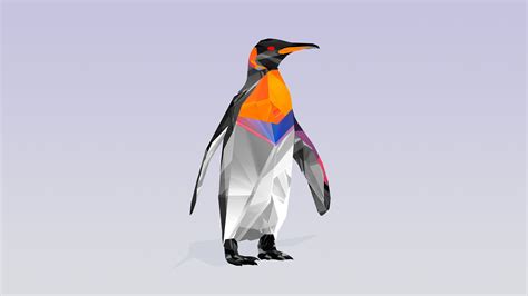 Birds Penguins Abstract Geometry Wallpapers Hd