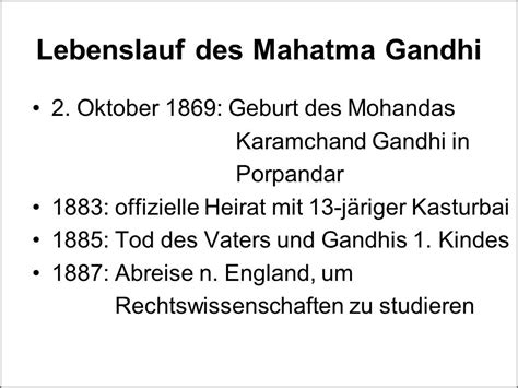 Mahatma Gandhi Lebenslauf Zeitstrahl Lebenslauf Galerie
