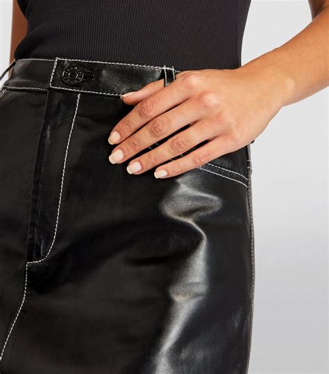 Sandro Leather Mini Skirt Harrods Us