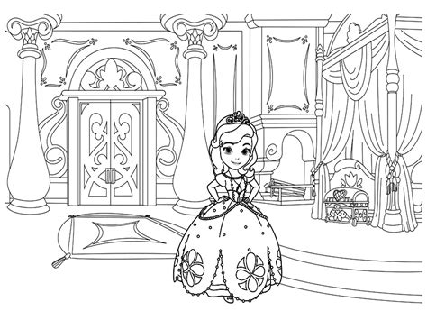 Dibujos de La Princesa Sofia para colorear, dibujos disney