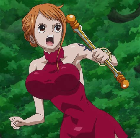 Nami In Red Dress One Piece Ep 847 By Berg Anime On Deviantart