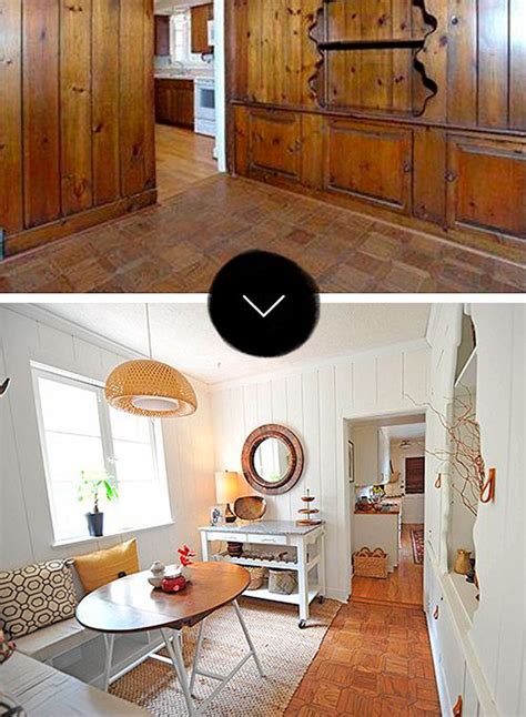 Painted Wood Paneling Before After Paneling Makeover Home Painting
