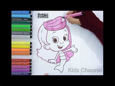 Bubble guppies coloring book pages for kids which include some pages with bubbles and some with learn to print tracer letters for each of the bubble guppies characters. Bubble guppies Coloring Book Nick Jr Show Molly Mermaid ...