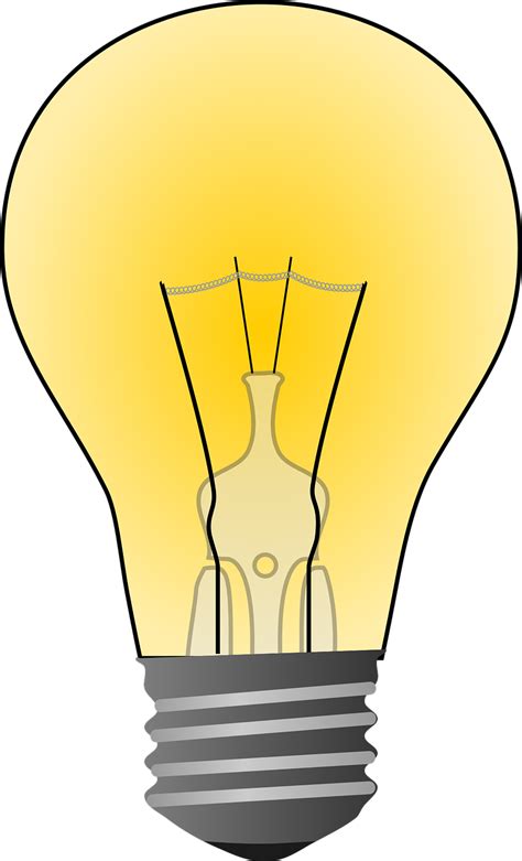 Glühlampe Lampe Die Glühbirne Kostenlose Vektorgrafik Auf Pixabay