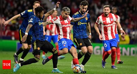 Champions League Atletico Madrid Hurt By Manchester United Equaliser