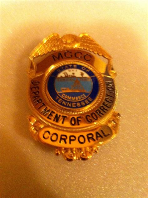 Tn Cpl Badge Correctional Officer Department Of Corrections Badge
