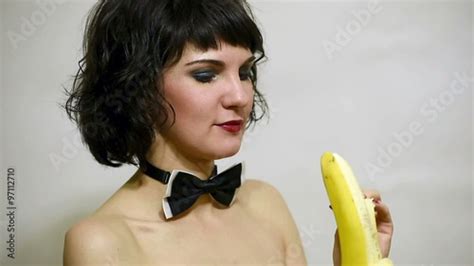Stock Video Of Attractive Sexy Woman Eating Banana At Adobe Stock Adobe Stock