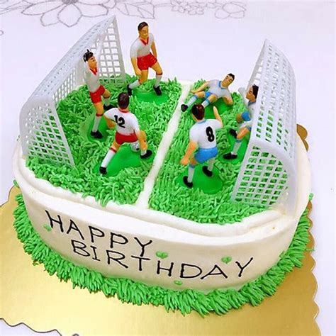 8pcs Set Soccer Football Cake Topper Player Birthday Cake Decoration Model Yh