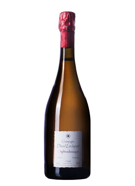 champagne david léclapart l aphrodisiaque 2012 bouteille 75cl plus de bulles