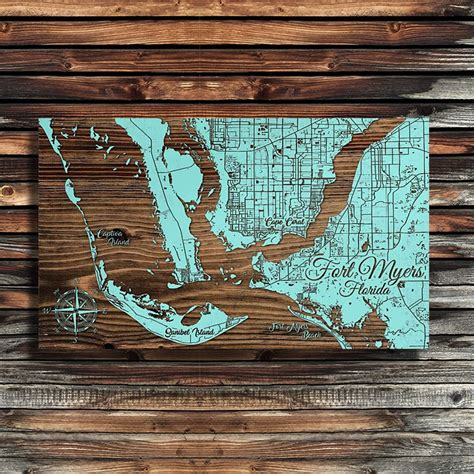 Philadelphia Pa Wooden Map Burnt Laser Carved Wall Ma