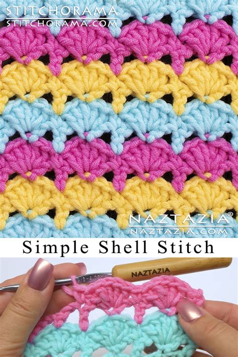 How To Crochet Simple Shell Stitch Naztazia