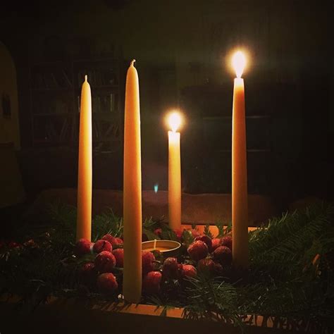 Lighting The Second Advent Candle The Candle Of Fire The Candle Of The