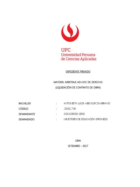 Caratula Informe Upc