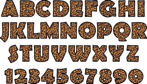 Leopard Print Letters Alphabet Svg Cheetah Letters Alphabet Svg Png By