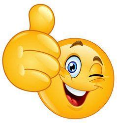 Thumb Up Emoticon Yellow Cartoon Sign Fa Happy Emoticon Smiley